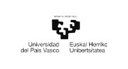 Logotipo de Universidad del País Vasco Euskal Herriko Unibertsitatea