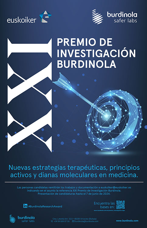 Cartel de la XXI edición de los Premio de Investigación Burdinola
